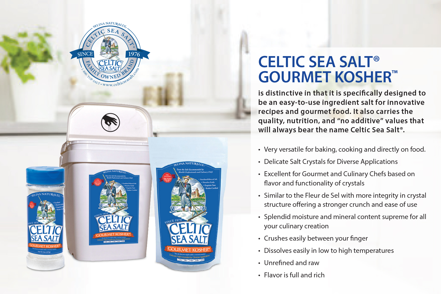 Chef's Gourmet Kosher Celtic Sea Salt®